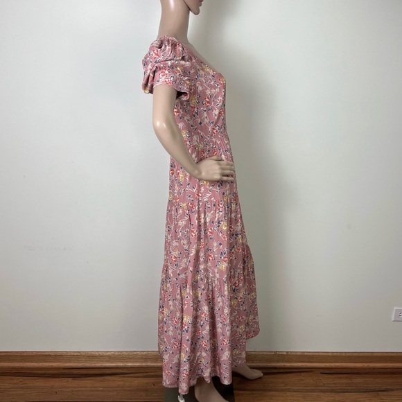 NEW YUMI KIM PINK FLORAL PRINT MIDI DRESS - Picture 6 of 9